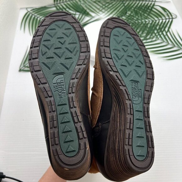 The North Face Bridgeton Wedge Zip Ankle Boots Size 10.5 Brown Suede Leather NWB - Picture 10 of 13